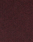 Basket Solid Burgundy Woven Wool-Silk Tie