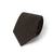 Basket Solid Dark Brown Woven Wool-Silk Tie