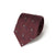 Leaf Motif Pattern Burgundy Woven Silk Tie