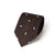 Lilac Diamond Pattern Dark Brown Woven Silk Tie