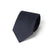 Geometric Basket Pattern Dark Navy Woven Silk Tie