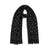 Medallion Pattern Dark Navy Wool-Modal Scarf