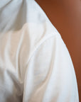 Pure White 60/2 Supima Cotton UV Protection Crew Neck T-Shirt
