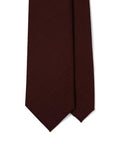 Delfino Four Seasons Burgundy Wool Solid Tie