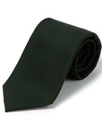 Delfino Four Seasons Deep Green Wool Solid Tie