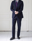 Herringbone Solid Bordeaux Silk Tie