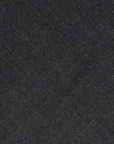 Oldgate Charcoal Gray Solid 2PLY High Twist Wool Blend Sfoderato Tie