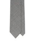 Oldgate Light Gray Glen Check Pattern 2PLY High Twist Wool Blend Sfoderato Tie