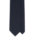 Oldgate Navy Glen Check Pattern 2PLY High Twist Wool Blend Sfoderato Tie