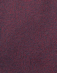 Canepa Herringbone Solid Deep Burgundy Woven Silk Tie