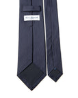 Dark Navy Solid Twill Silk Tie
