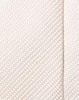 Off White Diamond Solid Pattern Woven Silk
