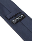 Classic Dark Navy Solid Silk Tie