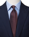 Classic Brown Solid Silk Tie
