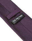 Classic Bordeaux Solid Silk Tie