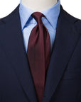Classic Burgundy Solid Silk Tie