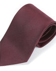 Classic Burgundy Solid Silk Tie