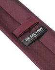 Classic Burgundy Solid Silk Tie