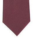 Classic Burgundy Solid Silk Tie