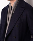 Middle Grey Herringbone Cashmere Scarf