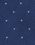 King Twill Pin Dot Navy Blue Silk Tie