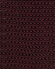 Deep Burgundy Solid Silk Knit Tie
