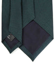 Herringbone Solid Green Silk Tie