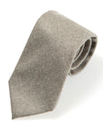 V.B.C Canonico Flannel Beige Solid Wool Tie