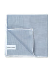 Pompeii Blue Gray Cotton Pocket Square