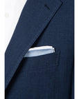 Pompeii Blue Gray Cotton Pocket Square