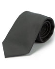 Delfino Four Seasons Charcoal Gray Wool Solid Tie