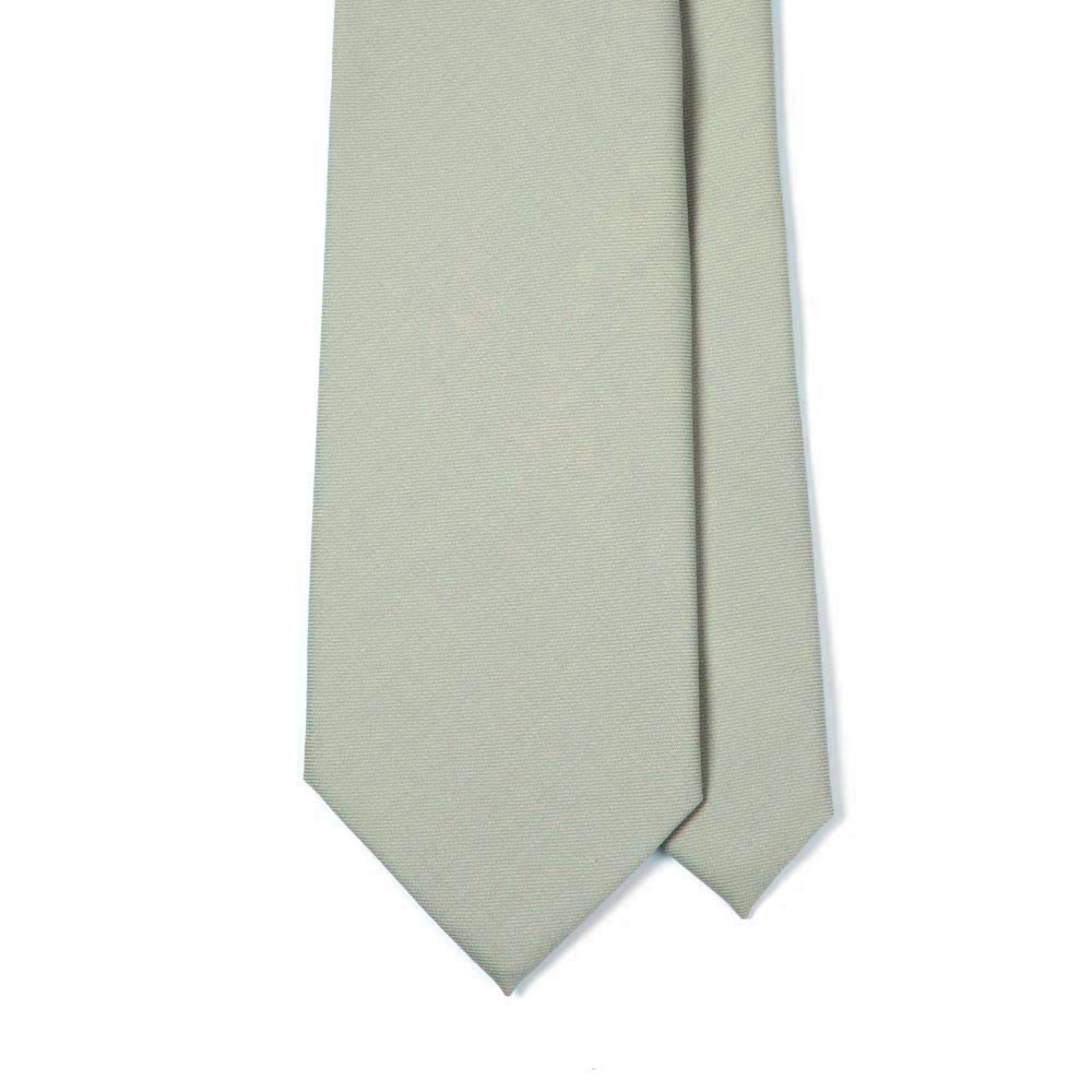 Delfino Four Seasons Light Gray Virgin Wool Solid Tie