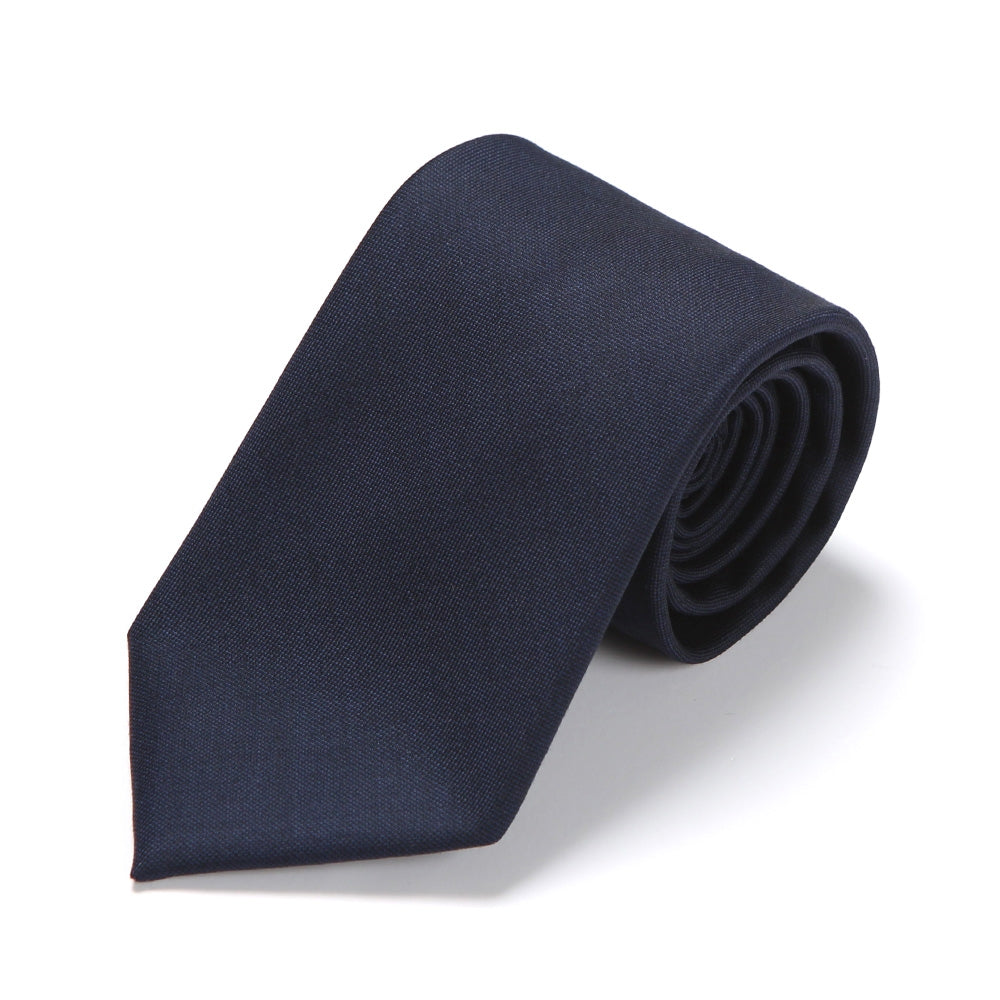 V.B.C Canonico 2ply Navy Solid Wool Tie