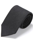 V.B.C Canonico 2ply Middle Gray Solid Wool Tie