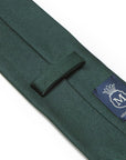 King Twill Solid Green Silk Tie