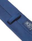 King Twill Solid Navy Silk Tie