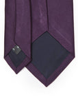 King Twill Solid Bordeaux Silk Tie