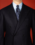 Garden Tulip Navy Silk Tie