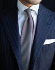 Mori Solid Gray Wool Sfoderato Tie