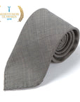 Mori Solid Gray Wool Sfoderato Tie