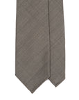 Mori Solid Gray Wool Sfoderato Tie