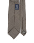 Mori Solid Gray Wool Sfoderato Tie