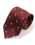 Garden Tulip Burgundy Silk Tie