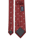 Garden Tulip Burgundy Silk Tie